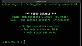 How to Read Keyboard Input Without Blocking in C (Linux)