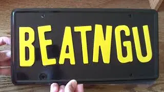 Jeepers Creepers BEATNGU Stamped License Plate Prop Ebay Unboxing Review