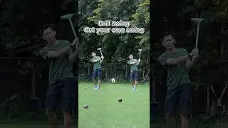 Your swing from your drill. #woodball #วู้ดบอล #swingdrills #golfswing #swingball #improveyourswing