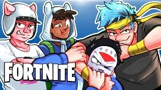FORTNITE BR - BULLIED BY NINJA, WILDCAT AND BASICALLYIDOWRK! (Squad Match)