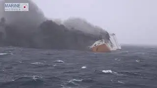 Incendio buque Con-Ro Grande America
