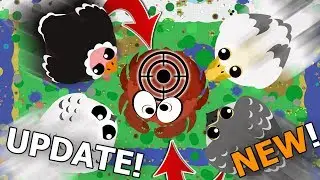 *новый* небо биом обновление MOPE.IO! *новый* ЖИВОТНЫЕ! (Страус + Пеликан + Сокол + Снежная сов)