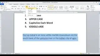 Change case of Microsoft word in Urdu language | Change case in MS word 