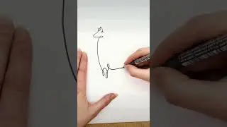 Drawing an alpaca in one continuous line