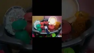 Unboxing mini Plastic full kitchen set with Mini kitchen Rack#shorts #miniatures#viral#food #small