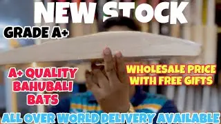 Top Grade Of Kashmir Willow And English Willow Bats | Bahubali Profile | Free Gifts | PCL Sport 2025