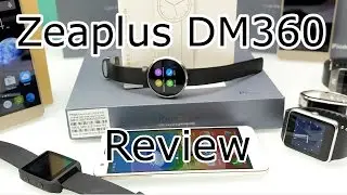 Zeaplus DM360 Smartwatch Review - Moto 360 Clone - waterproof china Smartwatch [4K]