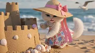 Giant Cat Paradise: The Cat Family&rsquo;s Wave-Kissed Vacation