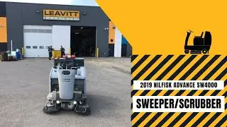 USED 2019 NILFISK ADVANCE SW4000 RIDER SWEEPER | Leavitt Machinery [USED EQUIPMENT] 1-888-247-0567