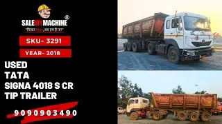 USED TATA 18 WHEELER TIP TRAILER FOR SALE l USED CONSTRUCTION EQUIPMENT FOR SALE l SALEMYMACHINE
