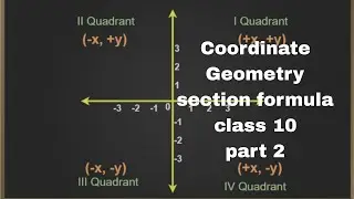 Coordinate Geometry, section formula Class10  part 2