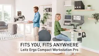 Fits you. Fits anywhere. Leitz Ergo Compact Workstation Pro -  Short Version
