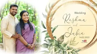 RESHMA & JUBIN WEEDING Day Live stream on 14th FEBRUARY 2022
