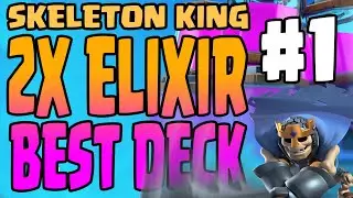 #1 Skeleton King deck for 2x Elixir | Clash Royale