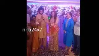 Namitha Engagement pics with Veera in Tirupathi | Namitha Engagement Ceremony | nba 24x7
