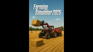 Gathering straw on the Jonder! | Farming Simulator 2025 | Ukrainian farm 🚜🌾