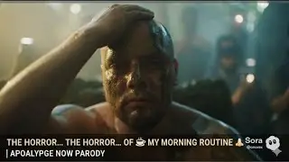 The Horror&hellip; The Horror&hellip; of My Morning Routine 🏕️👃 | Apocalypse Now Parody #onore #comedy 