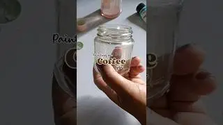 DIY Flowerpot 🌸 Painting on coffee jar 🤯😍 #diy #trending #coffeeart #flowerpot #creative #craft #art