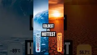 Coldest vs Hottest Place on Earth 🌍 | Antarctica ❄️ vs Death Valley 🔥 #Shorts