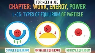L-05: Types of Equilibrium , stable, Unstable  and neutral Equilibrium, and important Questions 