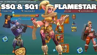 SSQ & SQ1 VS FLAMESTAR! - TAKING 11K TITANS RALLIES IN FAKE GEAR! - Lords Mobile