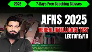 How to Pass Verbal Intelligence Test | AFNS Verbal Intelligence Test Preparation 2025