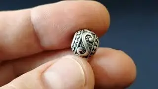 Namaka silver bead, Hawaiian jewelry, Polynesian jewellery, 7SEAS Jewelry, close up