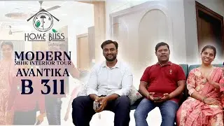 Avantika B 311 | Modern 3BHK Interior Tour | Home Bliss Interiors