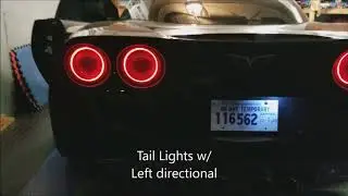 LED Halo Tail Lights - C6 Corvette