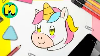 Cómo Dibujar un Unicornio Kawaii 🌸 Paso a Paso | Dibujos Fáciles - How to Draw Unicorn