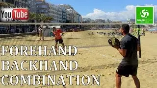 Forehand - Backhand exercise/drill for Beach Tennis training. Tenis Playa ejercicio
