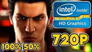 Yakuza 6: The Song of Life || Intel HD/UHD 520/530/620/630 + i5 9300H Performance Test || 720p Low