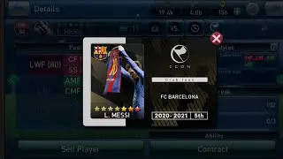 pes club manager King icon Messi is here presentation his card possibly the best player in game