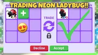 Making A *NEON* Ladybug + Seeing Offers in RICH Adopt Me Server! | (Roblox)
