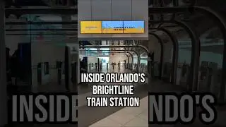 A look inside Orlando's Brightline station