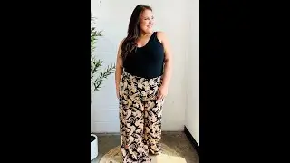 Plus Size Palazzo Pants Try-On | Authentically Radd Fit Review (Size 2X)