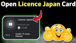 How to Unlock Licence Japan Card hamster kombat | Unlock daily combo card Licence Japan