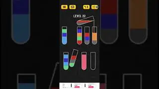 How to do Water sort Puzzle level 22 | Water sort puzzle | Color Sorting Game | Gaming Shortcuts |