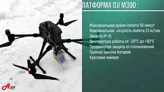 Воздушный лазерный сканер LiAir V70 на БПЛА DJI M300. Лазерное сканирование дорог