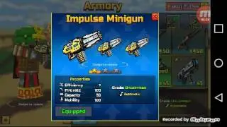 Pixel Gun 3D - Impulse Minigun UP1 [Review]