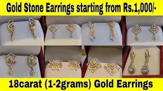 Stunning Gold Stone Earrings Starting at Just ₹1000! : Latest Designs for Every Occasion