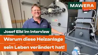 Josef Eibl stellt seine MAWERA Unterschubfeuerung in seinem Betrieb vor
