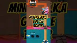 Mini p.e.k.k.a got the Tower in clash royale