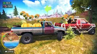 Double Pickup Loading Fruits To Warehouse | Off The Road Unleashed Nintendo Switch Gameplay HD