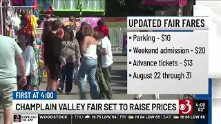Champlain Valley Fair raising some prices