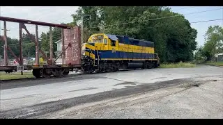 Ep45 - MNJ: Follow that Centerbeam! (Middletown & New Jersey Railroad & NS H70 with a BNSF H1)
