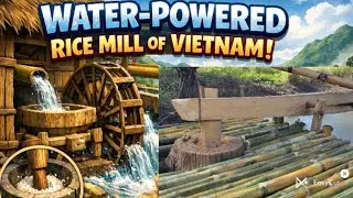 13/01:simple life in the country side #@dongvanvlog#waterpoweredricemill