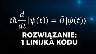 Rozwiązanie Równania Schrödingera w 1 Linijkę Kodu (Python + QuTiP)