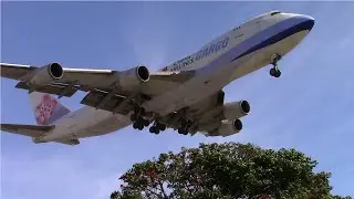 China Airlines Cargo Boeing 747-400F [B-18708] landing at LAX