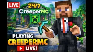 Minecraft SMP LIVE || PUBLIC SMP 24/7 JAVA + BEDROCK || PLAYING IN CREEPER MC SEASON - 5 #live
